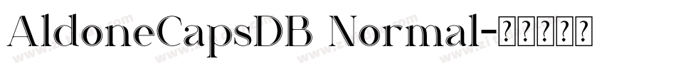 AldoneCapsDB Normal字体转换